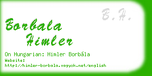 borbala himler business card